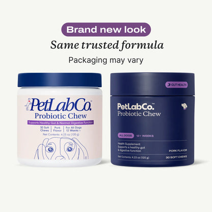 Petlab Co. Probiotics for Dogs Soft Chews for Seasonal Allergies, Gut, and Digestive Health. Vet-Reviewed, Premium-Quality Ingredients - Supplements
